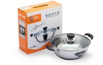 Chuangyou stainless steel soup pot non-magnetic thickening hot pot edge stove special thickening induction cooker universal soup pot