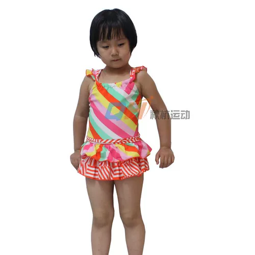 号手 Детский модный купальник, в корейском стиле, эффект подтяжки