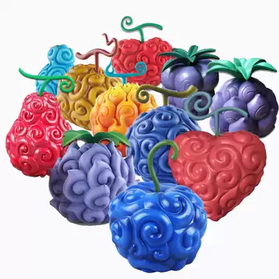 One Piece Demon Fruit Rufu Ace Burning Rubber Surgery Everyone Fruit Model Plaid Model Blind Box