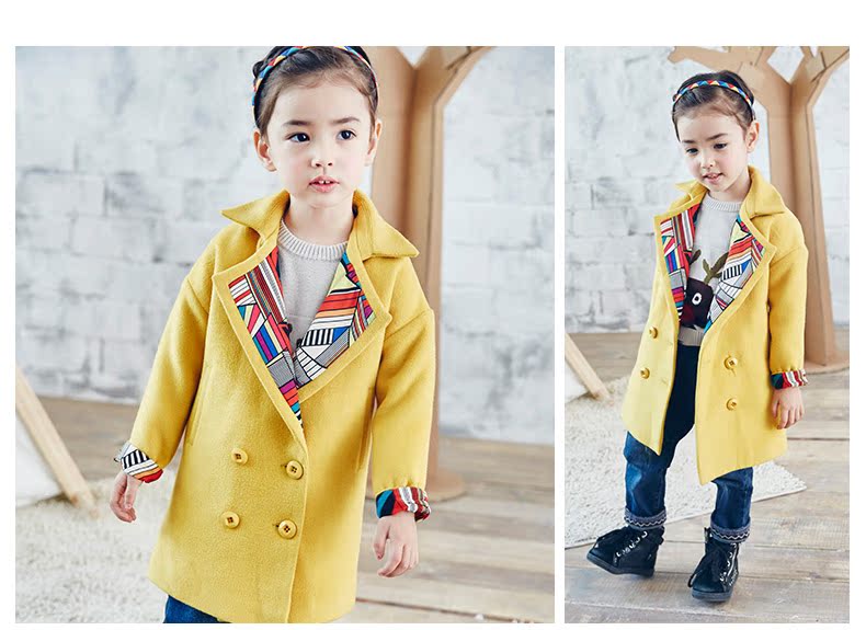 Manteau pour fille en laine - Ref 2161982 Image 31