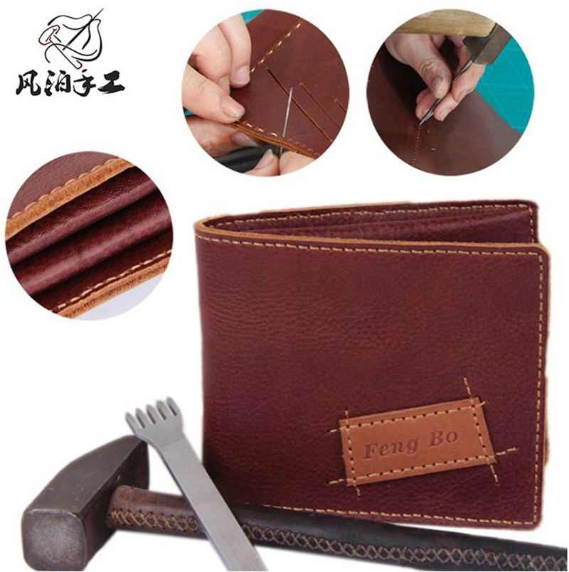 Headlayer Bull Leather Wallet Men's Wallet Full Bull Leather Wallet Male Wallet Lettering Leather Clip Casual Crosswalk Leather Wallet