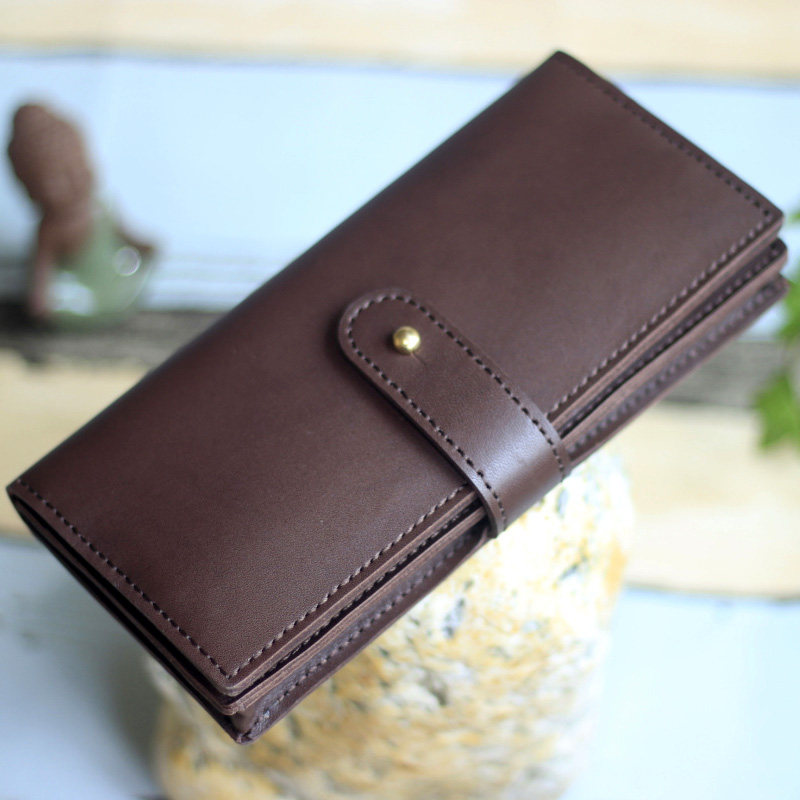 Lettering Wallet Custom Wallet Leather Grip Bull Leather Long Version Head Layer Bull Leather Man Handpurse Male Cow Leather