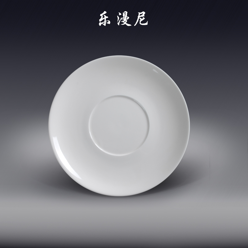 Le diffuse, 8.5 inch disc pad plate bottom plate - white ceramic western food tray was home fruit plate