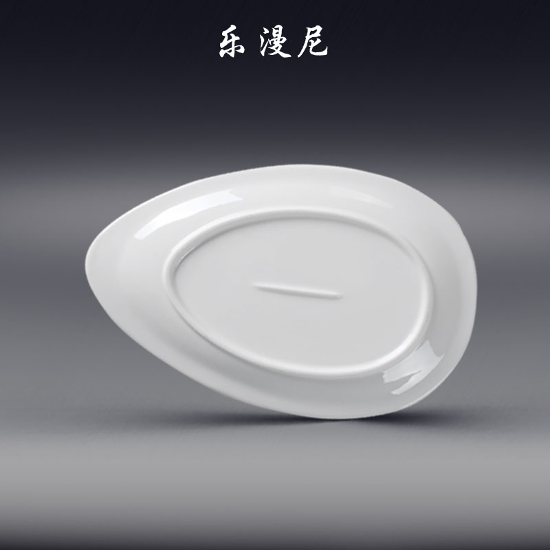 Le diffuse, melon seeds plate pure white ceramic tableware cooking hot plates with large banquet with plate