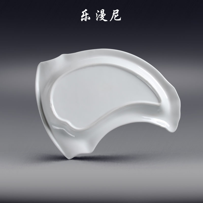 Le diffuse, dried bamboo shoot dish - hotel ceramic tableware pure special - shaped stir - fry dishes to use hotel