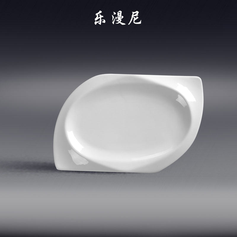 Le diffuse, egg circular wing - pure white hotel pasta ceramic tableware cold heat cooking heterotypic plates at home