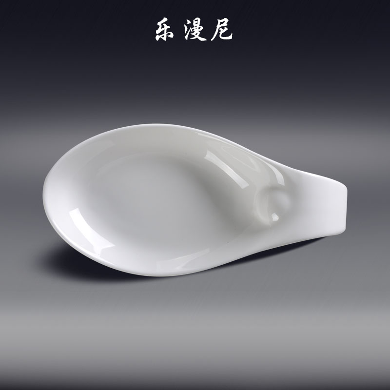 Le diffuse, fish bucket handle disc - move cold salad hotel white ceramic household hot pot dish dish plate junction