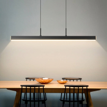 The Restaurant Strip Chandelier is lined with a minimalist modern minimalist design Dining Hall Bar Bench Nordic Black Office Lamps