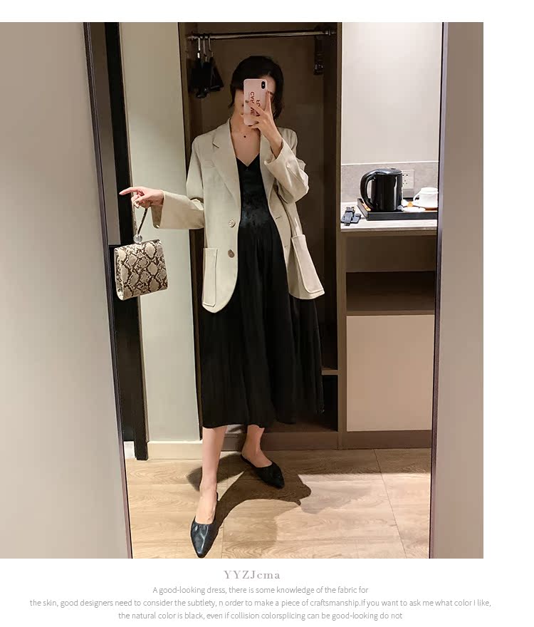 YYZJ đầm bà bầu cotton và vải lanh nhỏ phù hợp với áo khoác thời trang 2019 Bộ đồ bà bầu mới trong phần dài của váy mẹ thủy triều xuân hè - Áo thai sản shop quần áo bầu