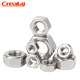 304 ສະແຕນເລດ hexagonal nut bolt nut screw cap ຂະຫນາດໃຫຍ່ມາດຕະຖານແຫ່ງຊາດ M2M3M4M5M6M8M10M12M64