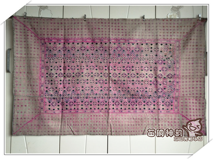 Crafts Fine Arts Knitwear 4761 Guangxi Zhuang old brocade by face silk thread feat 153 * 94 cm