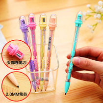 The Tianzhao 01800 Han version of cartoon super-coarse writing constant childrens environmental protection pencil HB giver pencil knife 2 0 automatic pencil