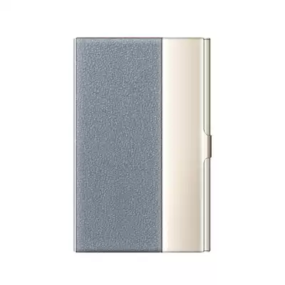 High-grade ultra-fiber wear-resistant business card box men's thin personalized lettering business card holder ladies fashion portable business card bag