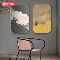 New Chinese style decorative painting Living room entrance hanging painting aisle Vertical version of the home corridor Zen ancient style Bedroom mural Tea room