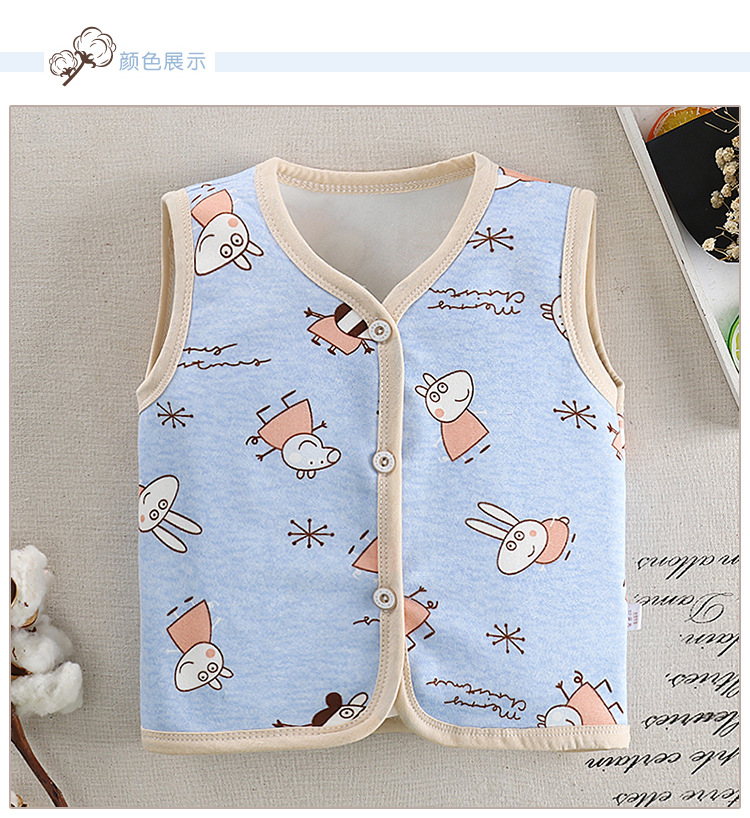 Áo vest trẻ em mùa xuân và mùa thu nam bé ấm áp vest cộng với nhung bé mùa đông vest bé quần áo trẻ em