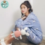 Đồ ngủ nữ mùa xuân hè và mùa thu ngọt ngào cô gái dễ thương cotton dài tay phục vụ nhà sinh viên phù hợp với kích thước lớn mặc mùa hè - Giống cái quần áo ngủ