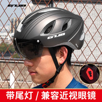 GUB with lighting windglasses cycling helmet men and women safety hats mountain road bicycle hat bicycle hat equipment