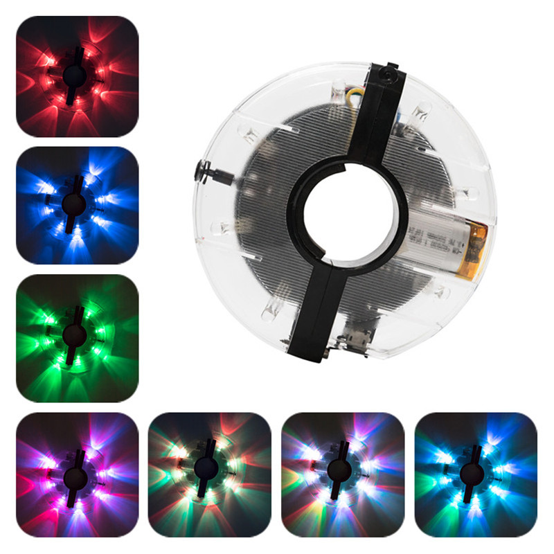 Bicycle lights night wind turbine USB charging mountain car tyre decoration lighting drum lights cycling equipment