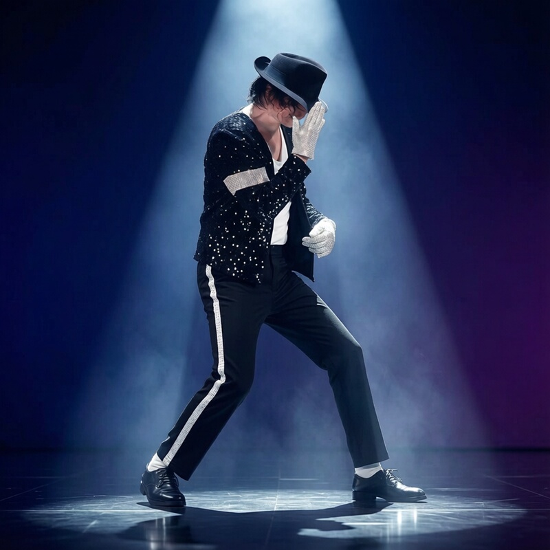 Michael Jackson Performance Costume, Same Style Mj Outfit for Kids and Adults, Unisex Billy Jean Dance Performance Costume Set