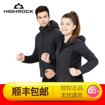 Tianshi autumn winter outdoor running breathable cotton plus fleece sports lightweight men and women couples down jacket jacket H017