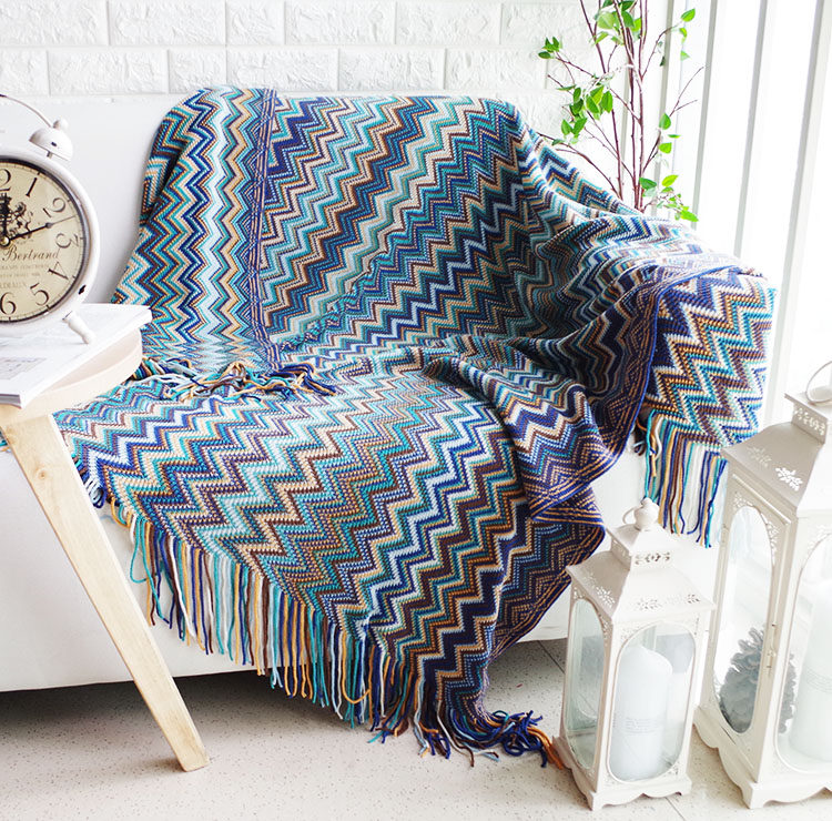 Soft sofa blanket sofa cover full cover towel single tiger chair decoration sofa dust cover Bohemia