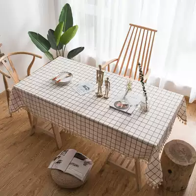 Net Red simple hipster home dining table cloth tablecloth tea table cloth decorative model room dust cloth cloth cloth fabric