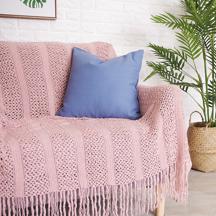 Giữa ins Bắc Âu thảm trang trí mô hình đơn giản cửa sổ cuối giường sofa và giải trí chăn sofa mềm mại che chăn - Ném / Chăn bán chăn lông cừu