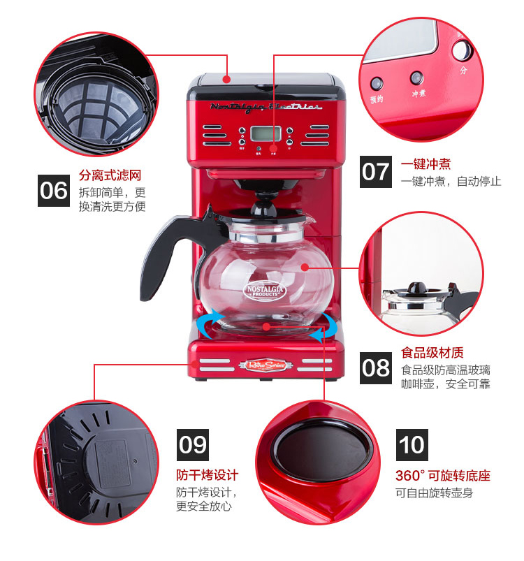 Nỗi nhớ điện RCOF120 hoàn toàn tự động người tiêu dùng thông minh và thương mại máy pha cà phê Mỹ - Máy pha cà phê máy pha cafe delonghi