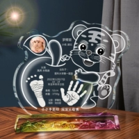 Счастье пинговать руку, печать ноги со глазированной основой