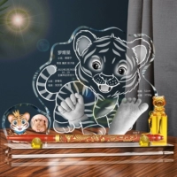 Tiger Tiger Shengwei рука, печать ноги+liulizhang+бутик -ручка из розовой деревни три сокровища