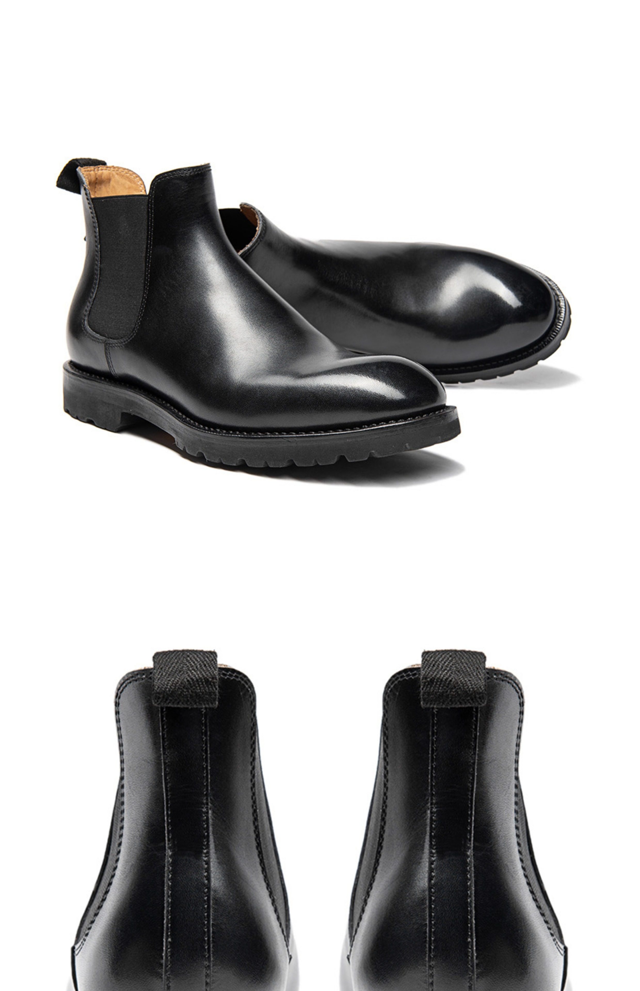 Челси сапоги 玩儿！固特异马丁复古德国万哈梅小牛皮古典优雅中帮短切尔西靴男 Playing tired child