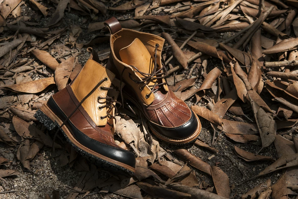 Ботинки Play!Duck!Horween из трехслойной коровьей кожи ручной работы Goodyear осень и зима, ботинки из натуральной кожи контрастного цвета