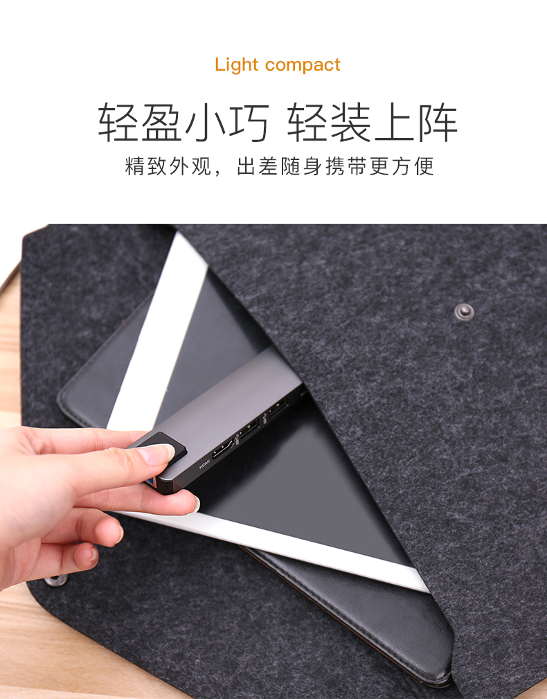 type-c 3 Sét dock để mở rộng bến tàu của Apple MacBook Huawei mate10 / P20 bộ chuyển đổi máy tính xách tay kê HDMI Extender USB3.0 đa giao diện chuyển đổi cáp - USB Aaccessories cáp sạc micro usb