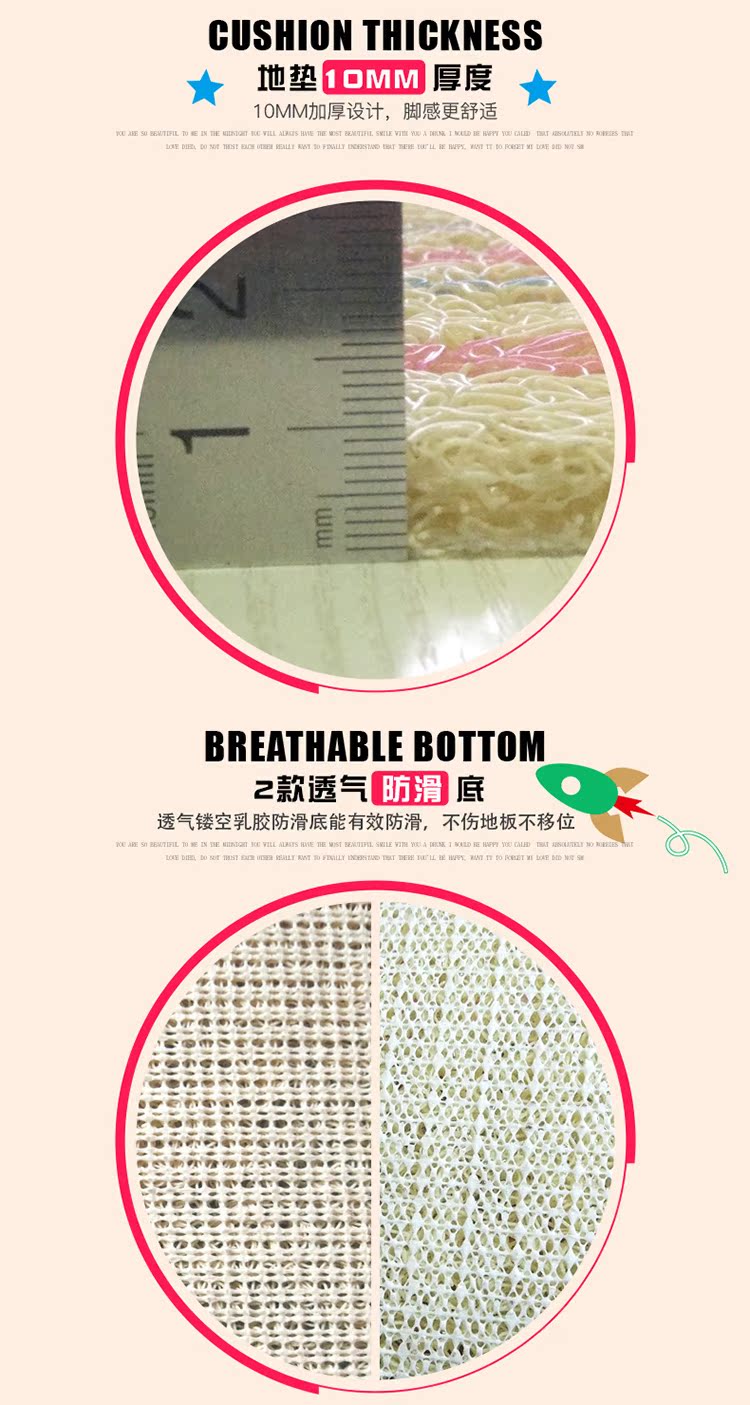 Phim hoạt hình lối vào thảm cửa vào thảm sàn chống trượt mat cửa bụi PVC nhựa dây vòng thảm thảm thảm lau chân đẹp