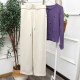 Free Shipping Autumn and Winter Thickened Fleece-Lined Relaxed Wide-Waist Acetate Casual Pants 25626