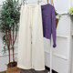 Free Shipping, Self-Retained for Personal Use, Autumn and Winter Versatile Thickened Fleece-Lined Casual Pants, Slightly Flared Pants Ak657