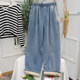 Free Shipping Autumn and Winter Thickened and Fleece-Lined Fashionable Soft Casual Winter Silk Jeans 087