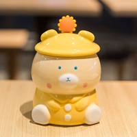 Желтая чашка для доставки