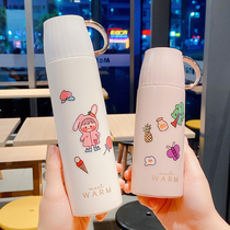 Large capacity thermos cup girls with lid children high-value water Cup pupils cute ins Cup 500ml ml