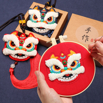 Cross stitch 2020 new self embroidered small pieces handmade thread embroidery bedroom car pendant simple embroidery antique couple