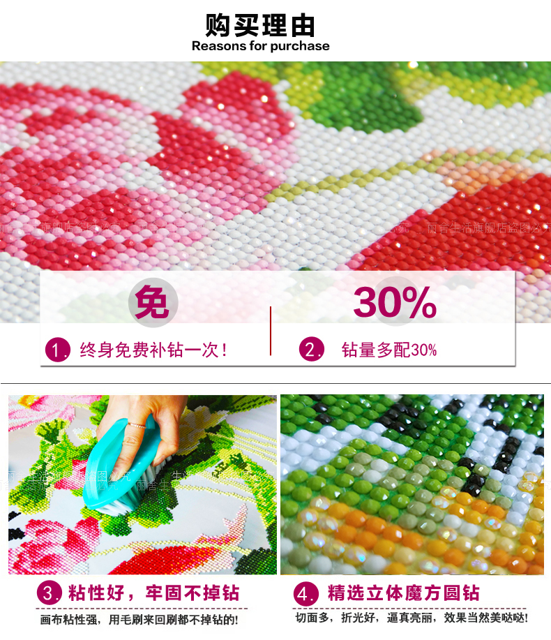 Các khâu khoan vẽ phòng khách 5d kim cương khoan 2018 mới đầy đủ kim cương thêu 2019 nề sơn Gia đình Harmony - Công cụ & phụ kiện Cross-stitch tranh thêu chữ thập nhỏ
