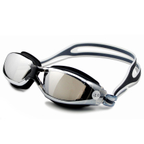 High-grade electroplated anti-fog myopia goggles large frame comfortable swimming glasses two colors available