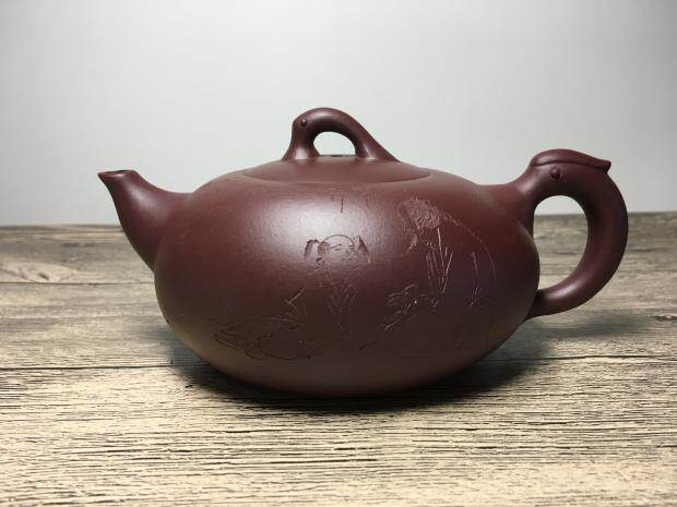 Sun's made pottery recommend new products Yixing Purple Sand Pot Famous all handmade original mine Old purple clay 350 ml