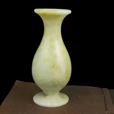 Natural Lantian jade vase Jade small vase desktop ornaments flower arrangement jade vase living room study ornaments