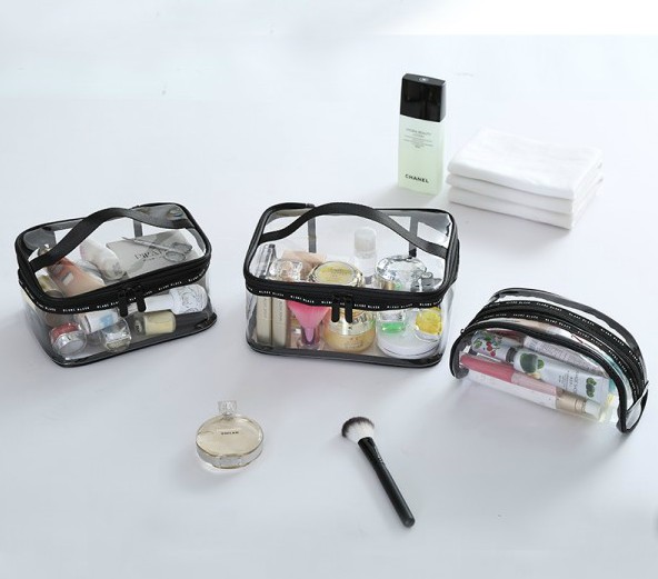 Cosmetic bag Large capacity travel storage bag Washing bag Hand-held waterproof transparent portable finishing bag Women's storage bag