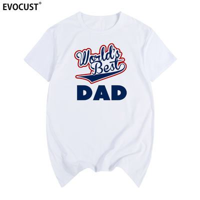 World's Best Dad Father's Day Good Dad Birthday Gift Fatherly Love Men and Women Short-sleeved T-shirts