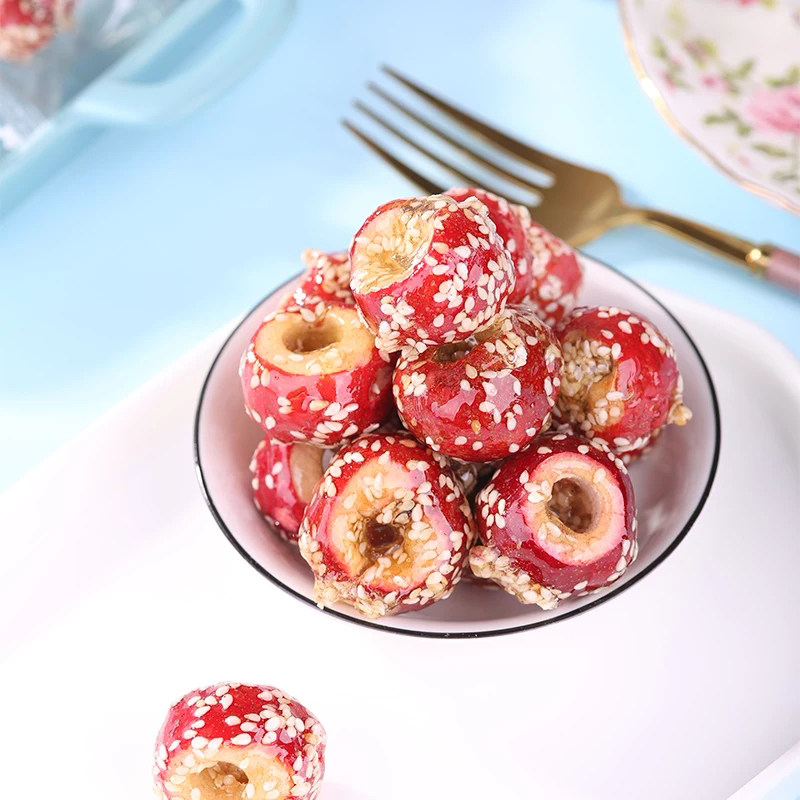 Fresh hawthorn independently packaged freeze-dried seedless rock candied gourd old Beijing candied gourd hawthorn dried fruit snack specialty