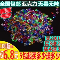 Красочная каменная бутылка декоративная нижняя песчаная поверхность красочные маленькие каменные цветочные горшки в красочных каменных горшках посадка рыбы Кристаллические камни