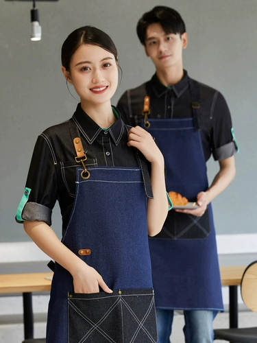 Износостойкий фартук, кофейный рабочий чай с молоком, увеличенная толщина, делается под заказ, с печатью вашего логотипа