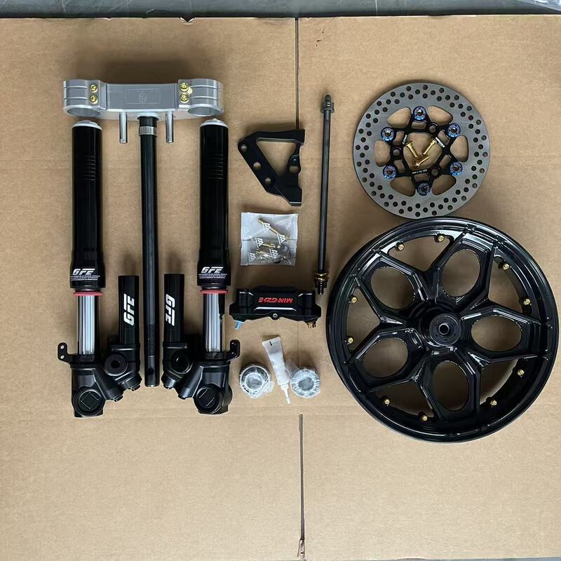 Taiwan Kangda Jin Dali Electric Fire-Fighting Vehicle Brand Front Wheel Modified with 46-Core Gfe Inverted Shock Absorber, One-To-One Installation
